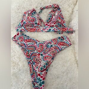 Paisley Print Bikini Set